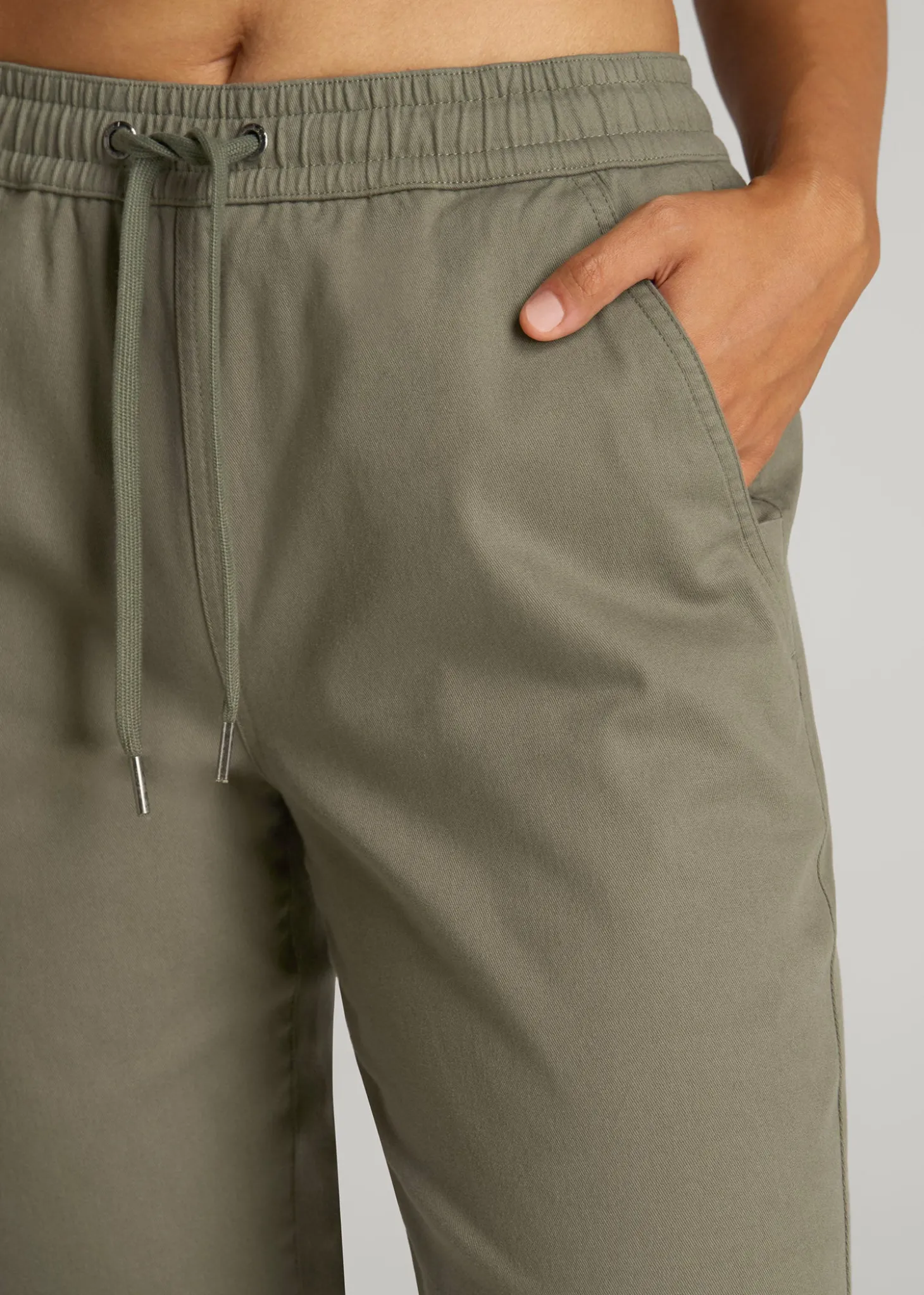 Twill Jogger Pants for Tall Women