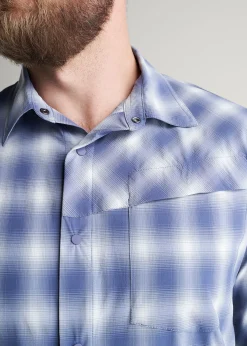 Ultra Lightweight Snap-Front Shirt for Tall Men