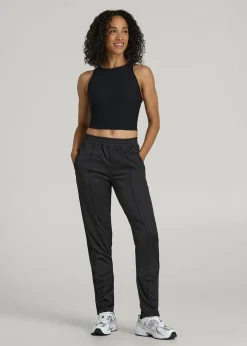 Ultra Lightweight Tricot Athletic Stripe Pants for Tall Women