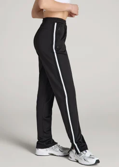 Ultra Lightweight Tricot Athletic Stripe Pants for Tall Women