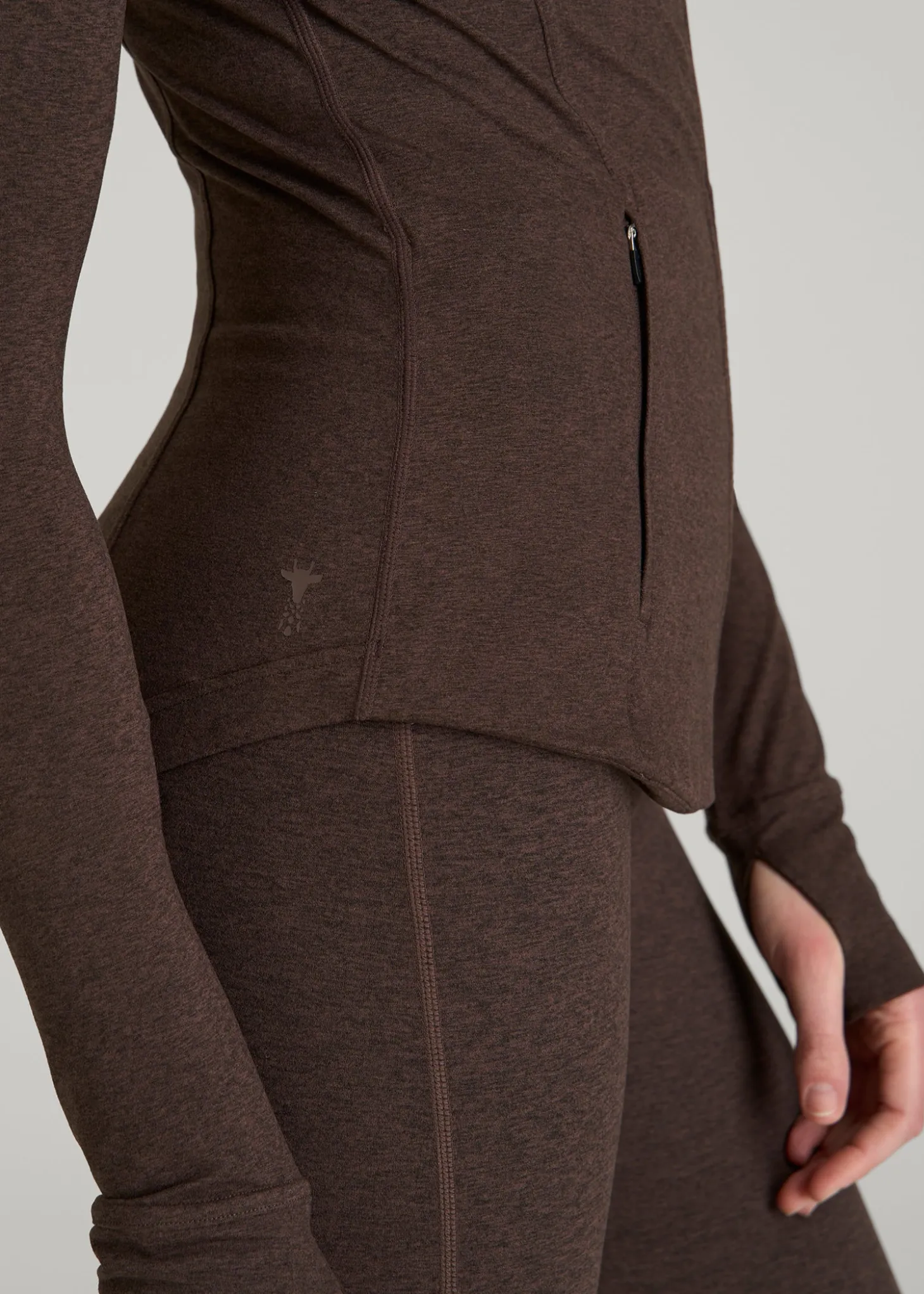 Ultra Soft Athletic Zip Up Jacket for Tall Women