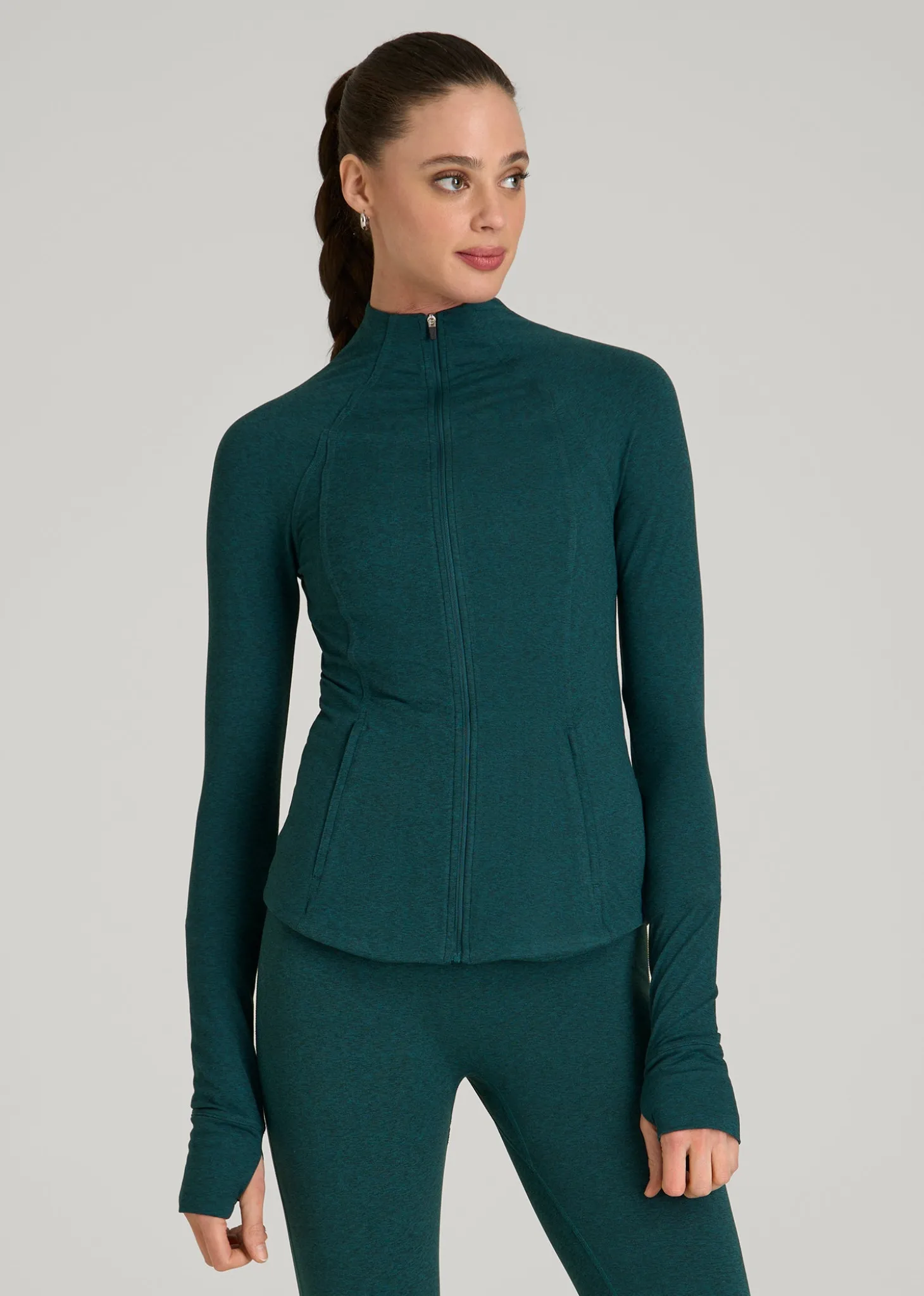 Ultra Soft Athletic Zip Up Jacket for Tall Women
