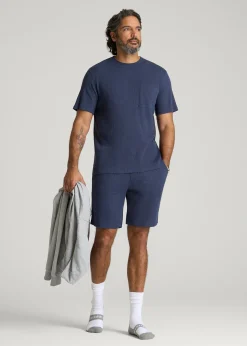 Waffle Lounge Shorts for Tall Men