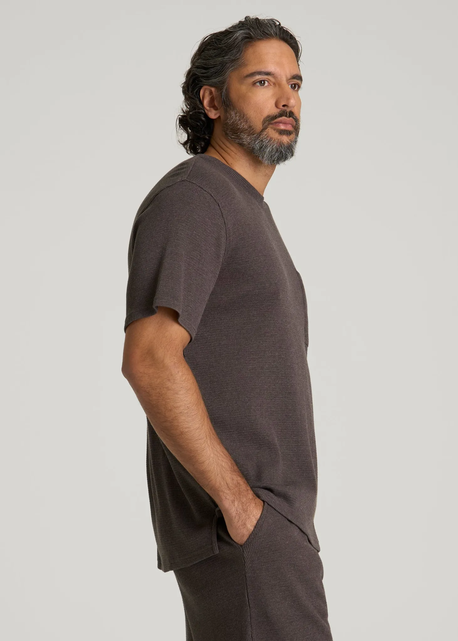 Waffle Lounge Top for Tall Men