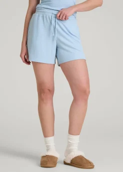 Waffle Sleep Shorts for Tall Women