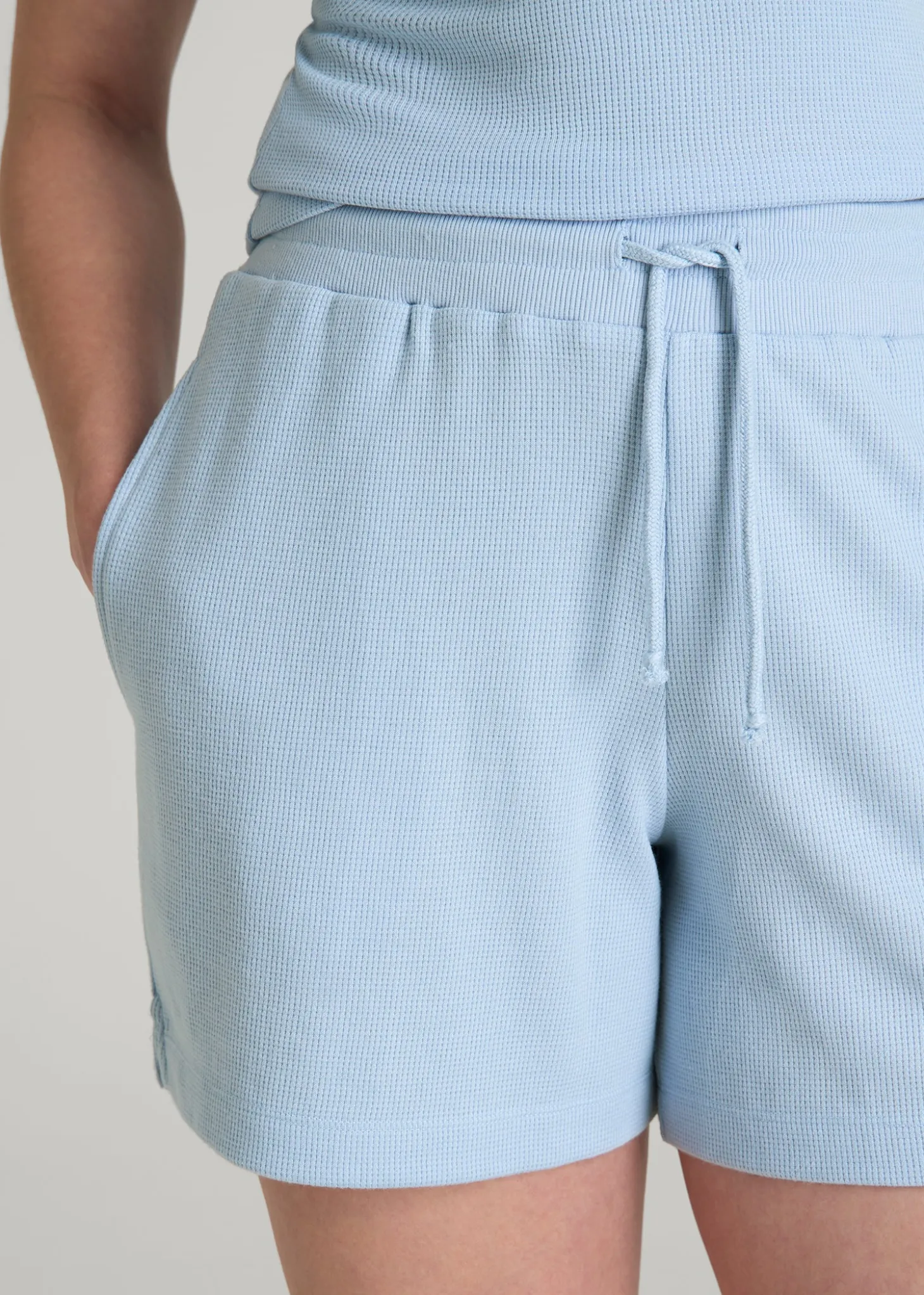 Waffle Sleep Shorts for Tall Women
