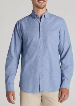 Washed Oxford Shirt for Tall Men