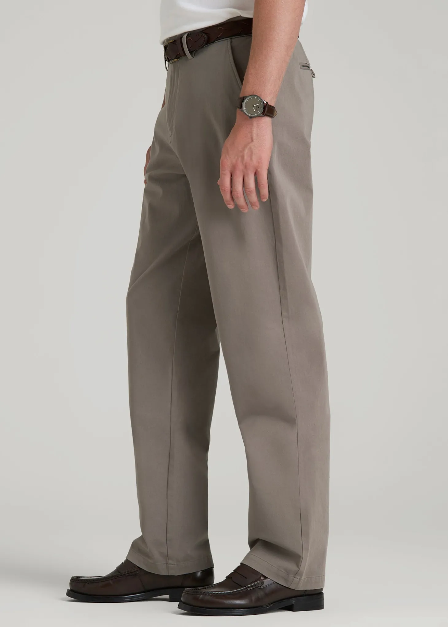 4 Way Stretch Commuter RELAXED Chino Pants for Tall Men