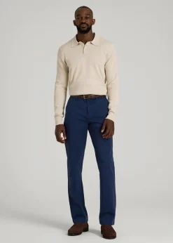 4 Way Stretch Commuter STRAIGHT Leg Chino Pants for Tall Men