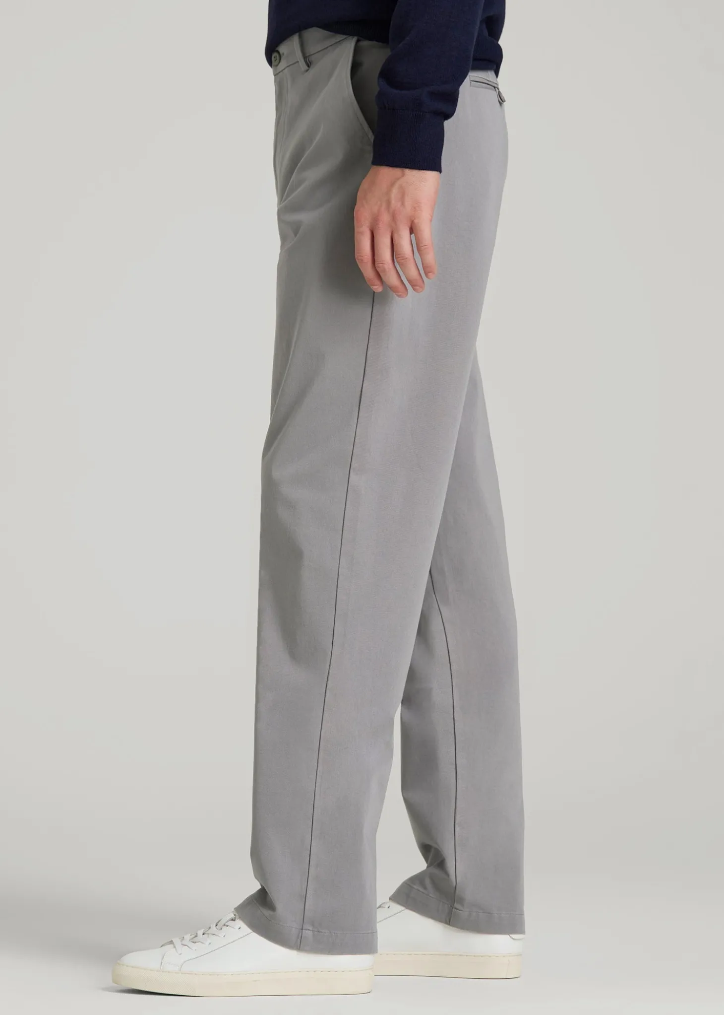 4-Way Stretch Commuter Straight Chino Pants for Tall Men