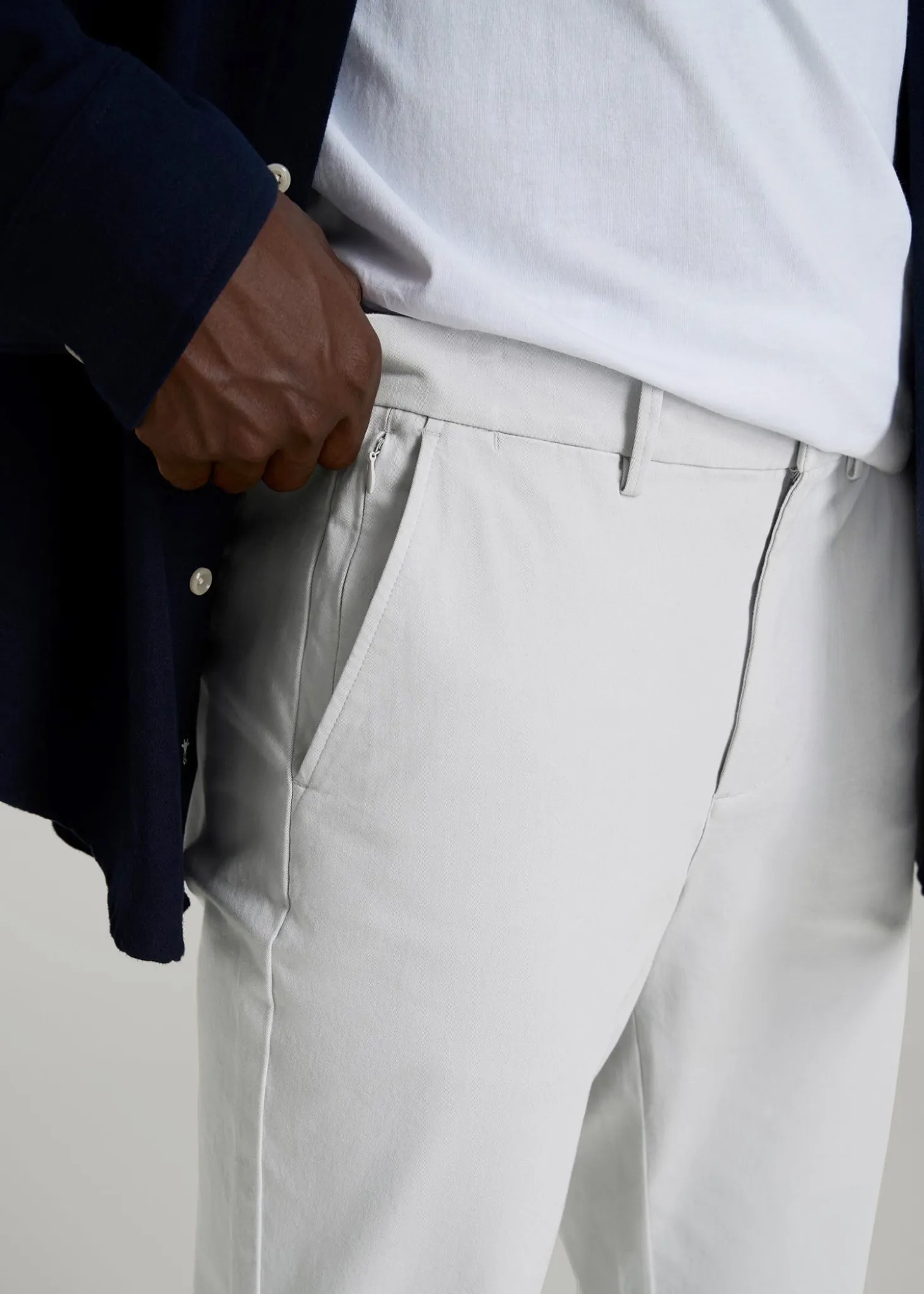 4 Way Stretch Commuter TAPERED Chino Pants for Tall Men