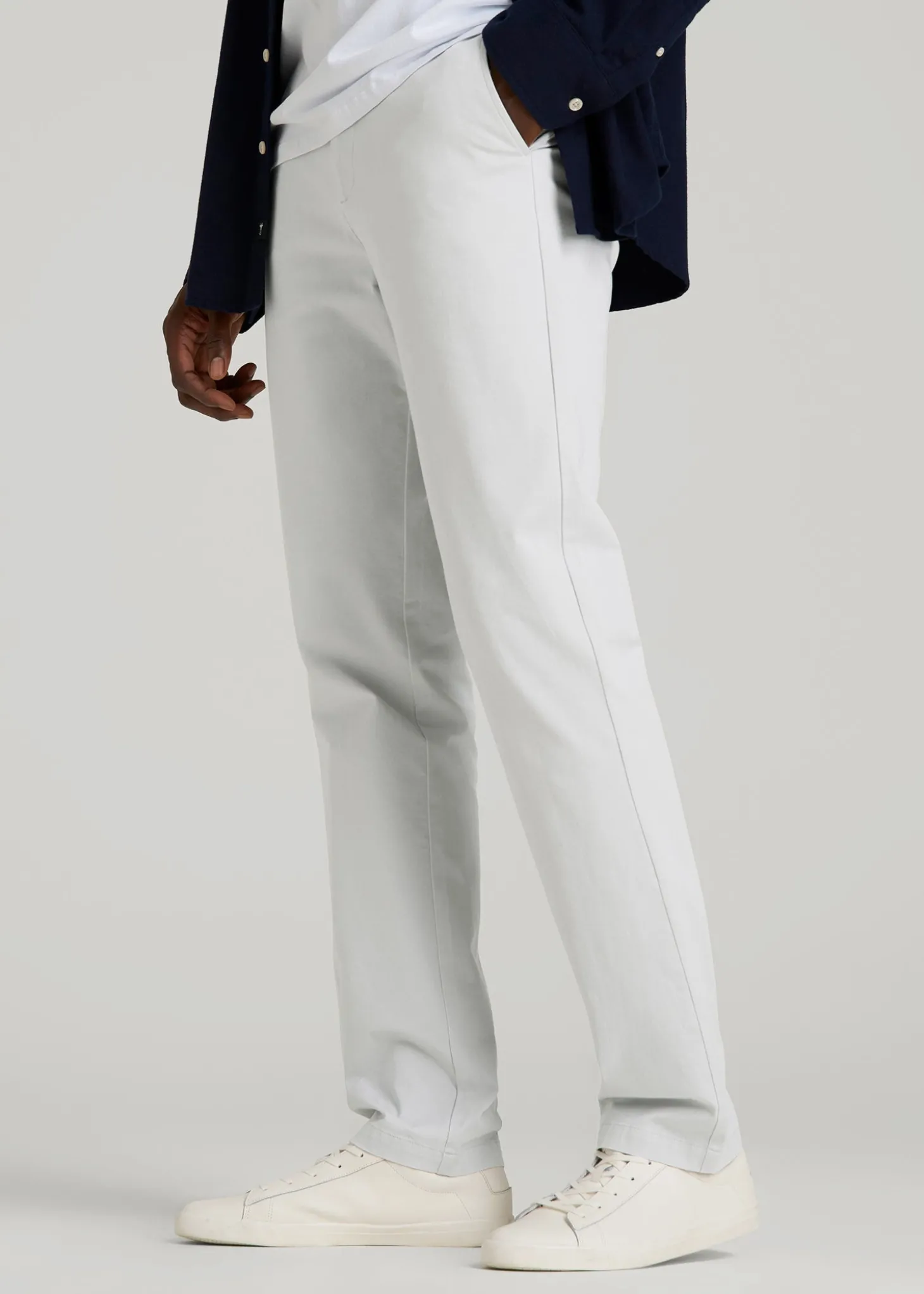 4 Way Stretch Commuter TAPERED Chino Pants for Tall Men