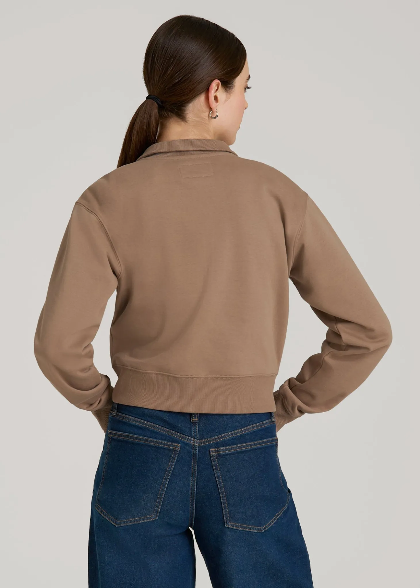 Wearever 2.0 Fleece Half-Zip Cropped Sweatshirt for Tall Women