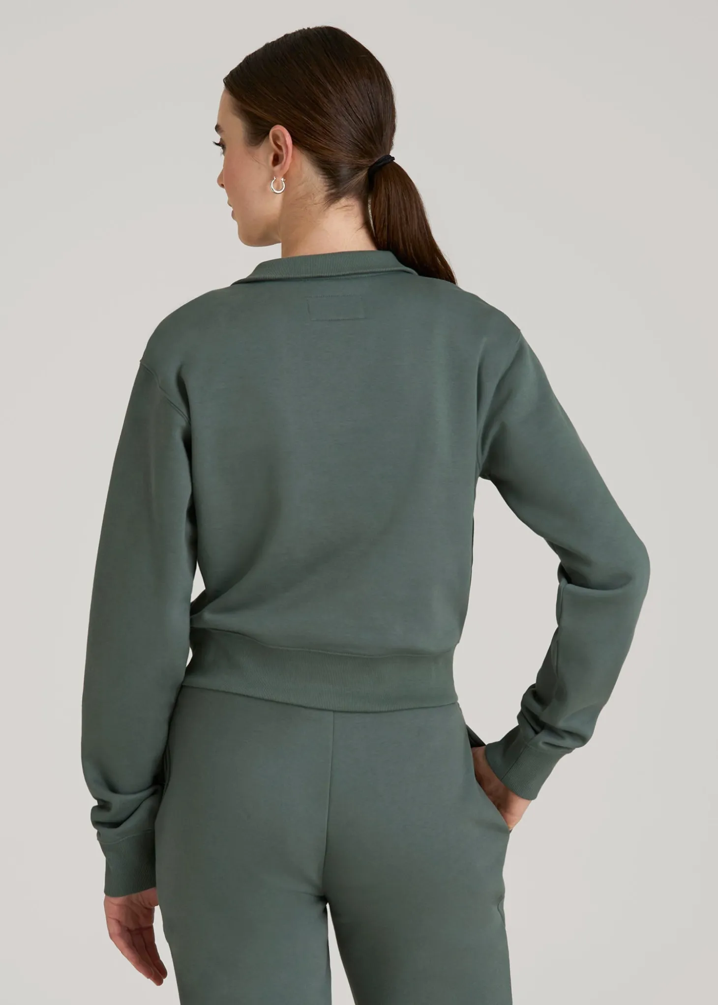 Wearever 2.0 Fleece Half-Zip Cropped Sweatshirt for Tall Women
