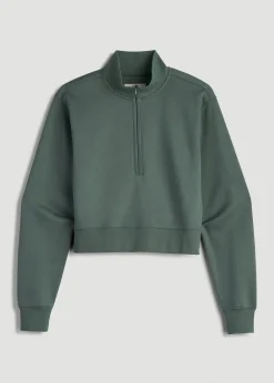 Wearever 2.0 Fleece Half-Zip Cropped Sweatshirt for Tall Women