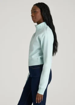 Wearever 2.0 Fleece Half-Zip Cropped Sweatshirt for Tall Women