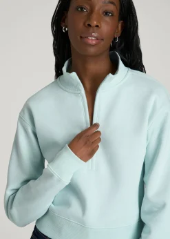 Wearever 2.0 Fleece Half-Zip Cropped Sweatshirt for Tall Women