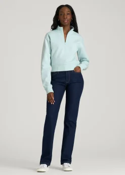 Wearever 2.0 Fleece Half-Zip Cropped Sweatshirt for Tall Women