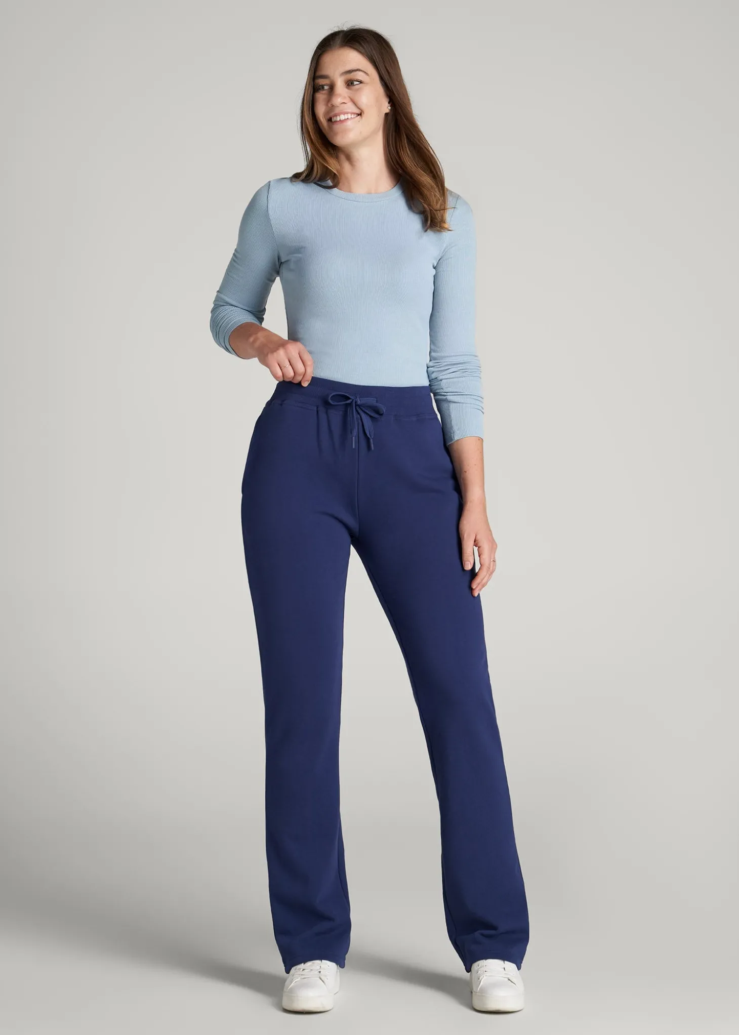 Wearever Fleece Open-Bottom Sweatpants for Tall Women
