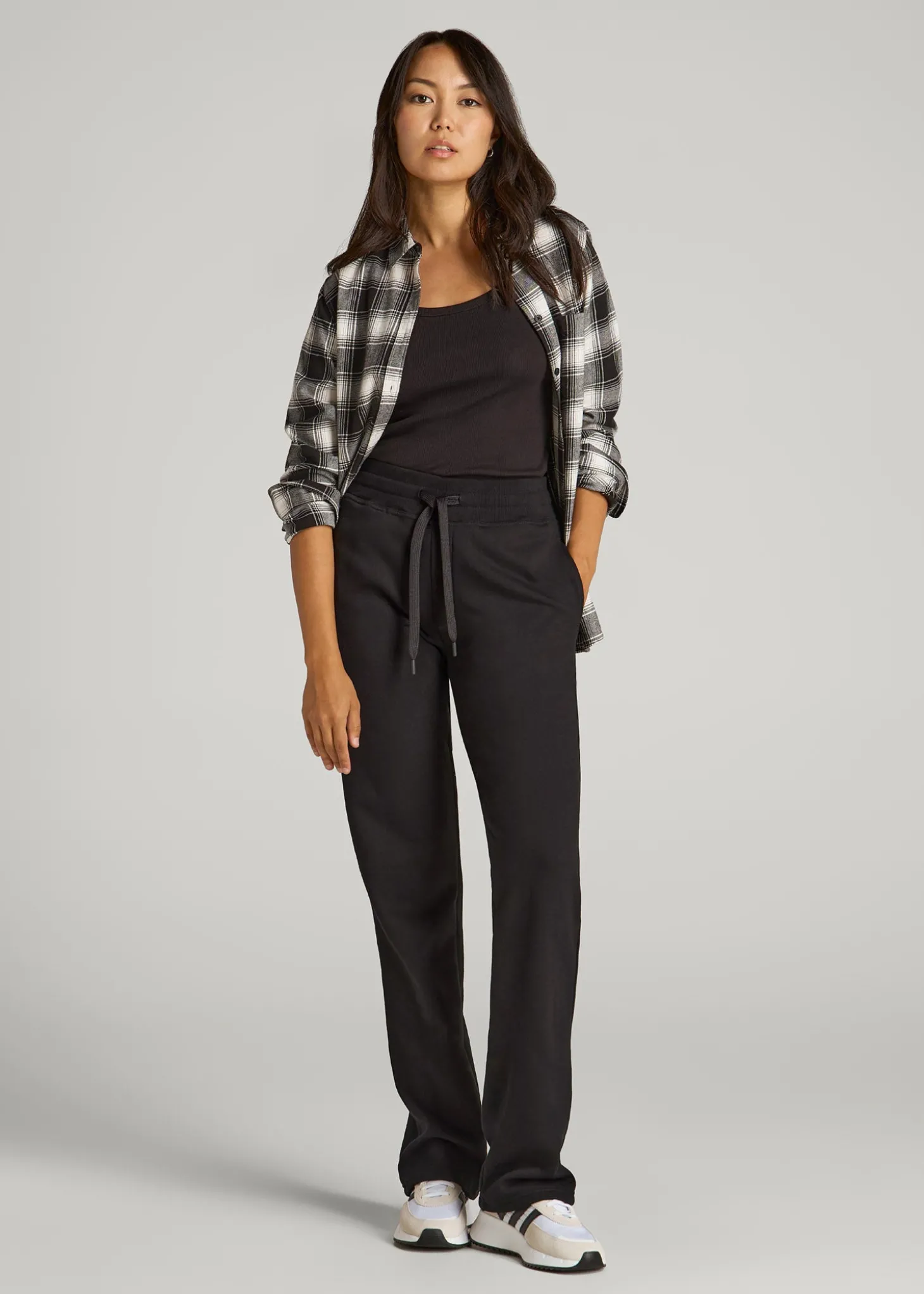 Wearever Fleece Open-Bottom Sweatpants for Tall Women