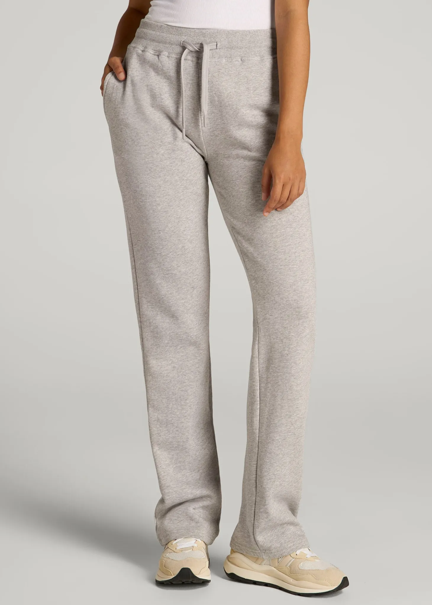 Wearever Fleece Open-Bottom Sweatpants for Tall Women