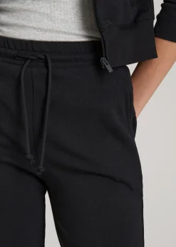 Wearever Fleece Slim Fit High-Waisted Garment Dye Sweatpants for Tall Women