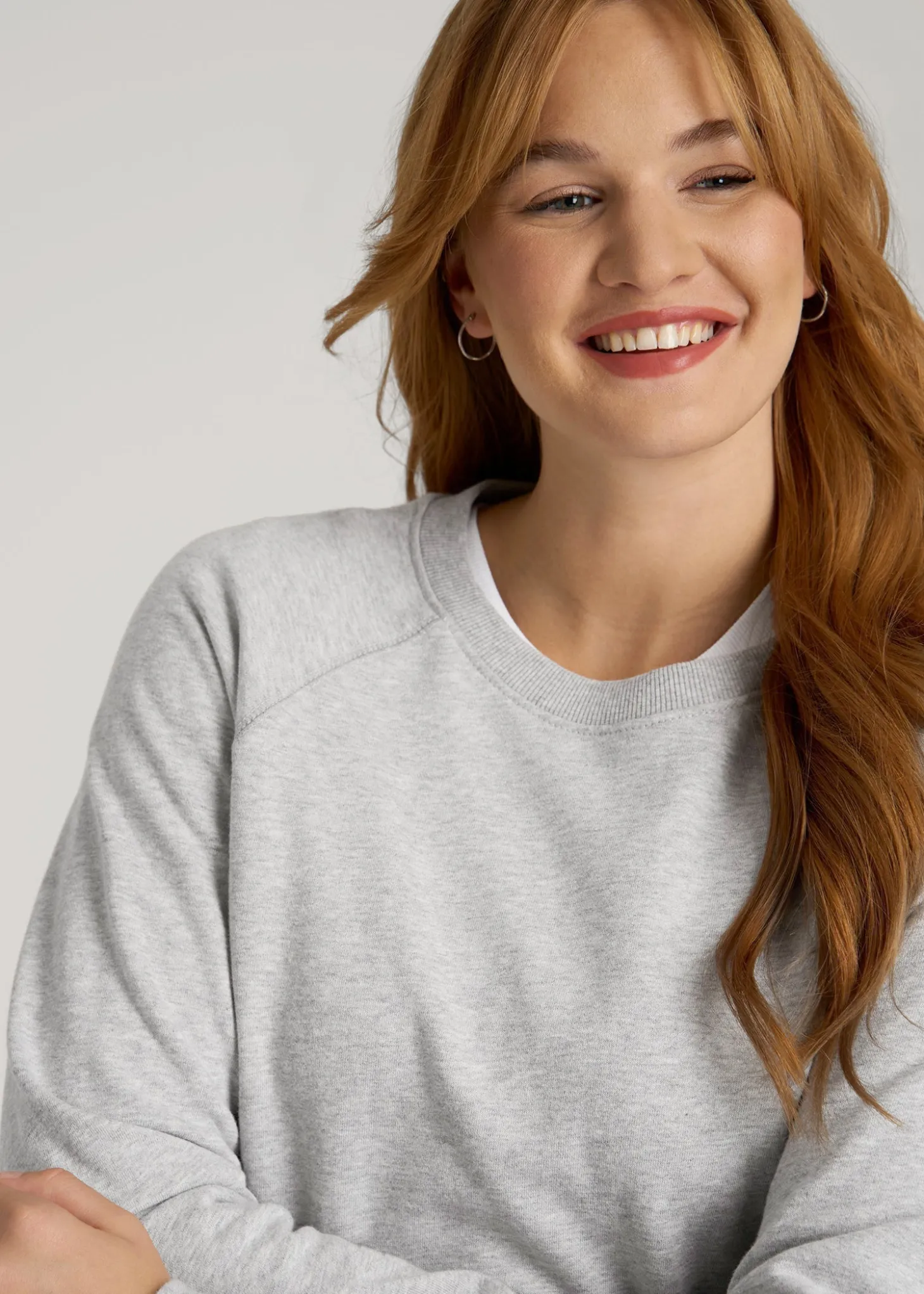 Wearever French Terry Crewneck Sweatshirt for Tall Women