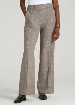 Wide-Leg Cuffed Pants for Tall Women
