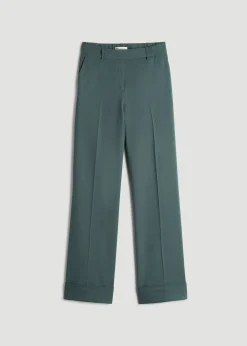 Wide-Leg Cuffed Pants for Tall Women