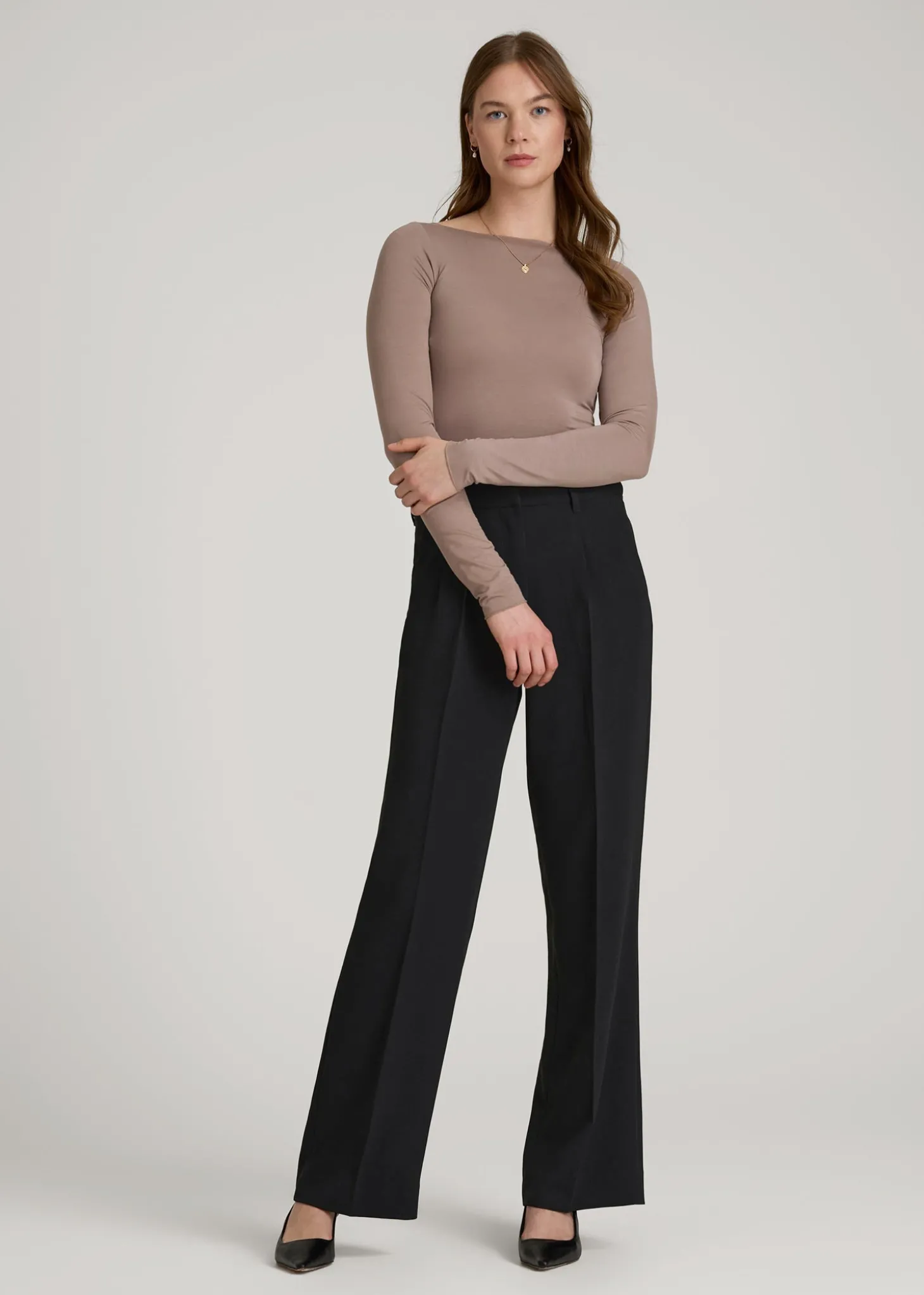 Wide Leg Pleated Dress Pants 2.0 for Tall Women