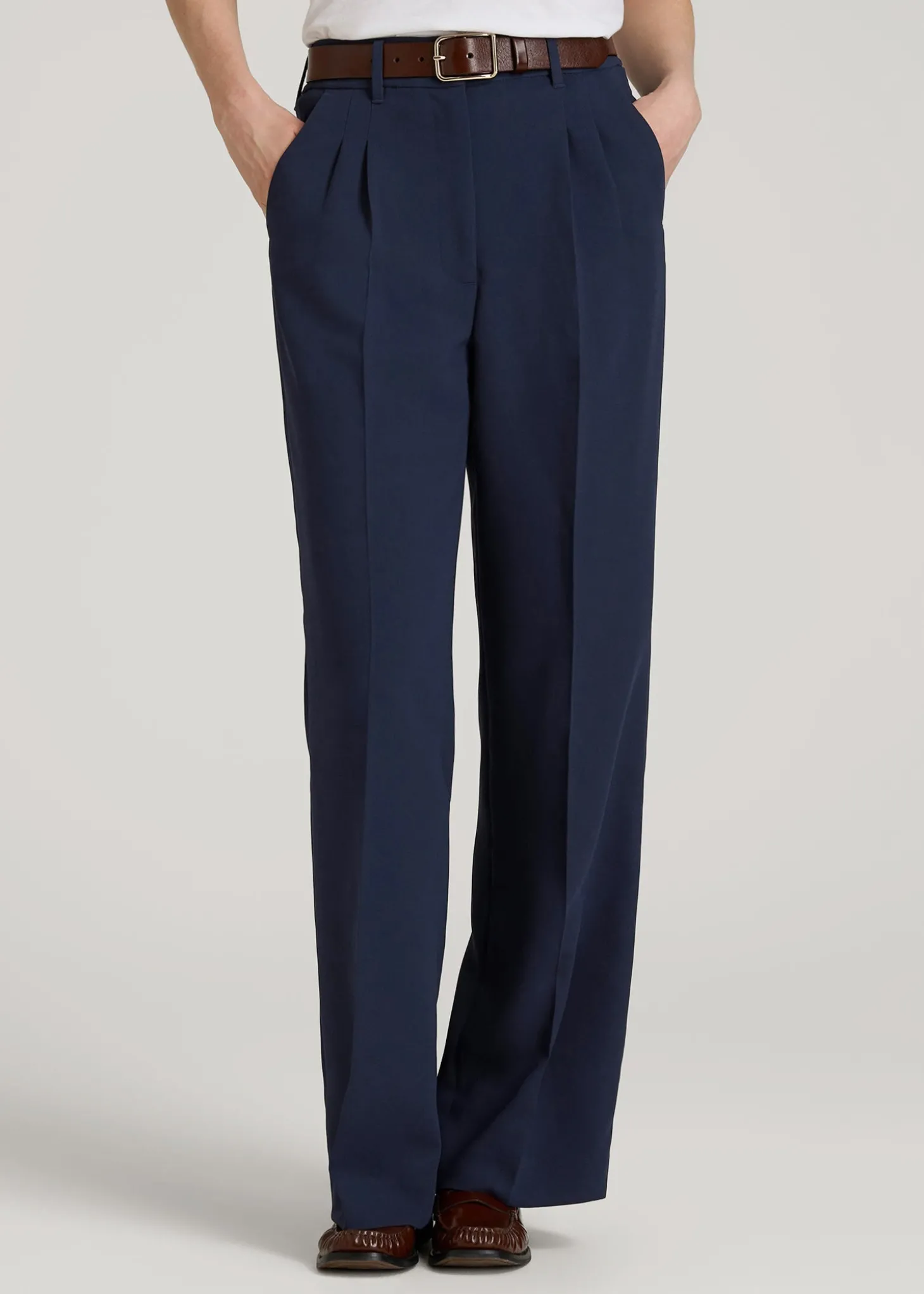 Wide Leg Pleated Dress Pants 2.0 for Tall Women