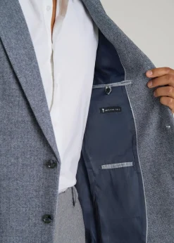 Wool Blend Blazer for Tall Men