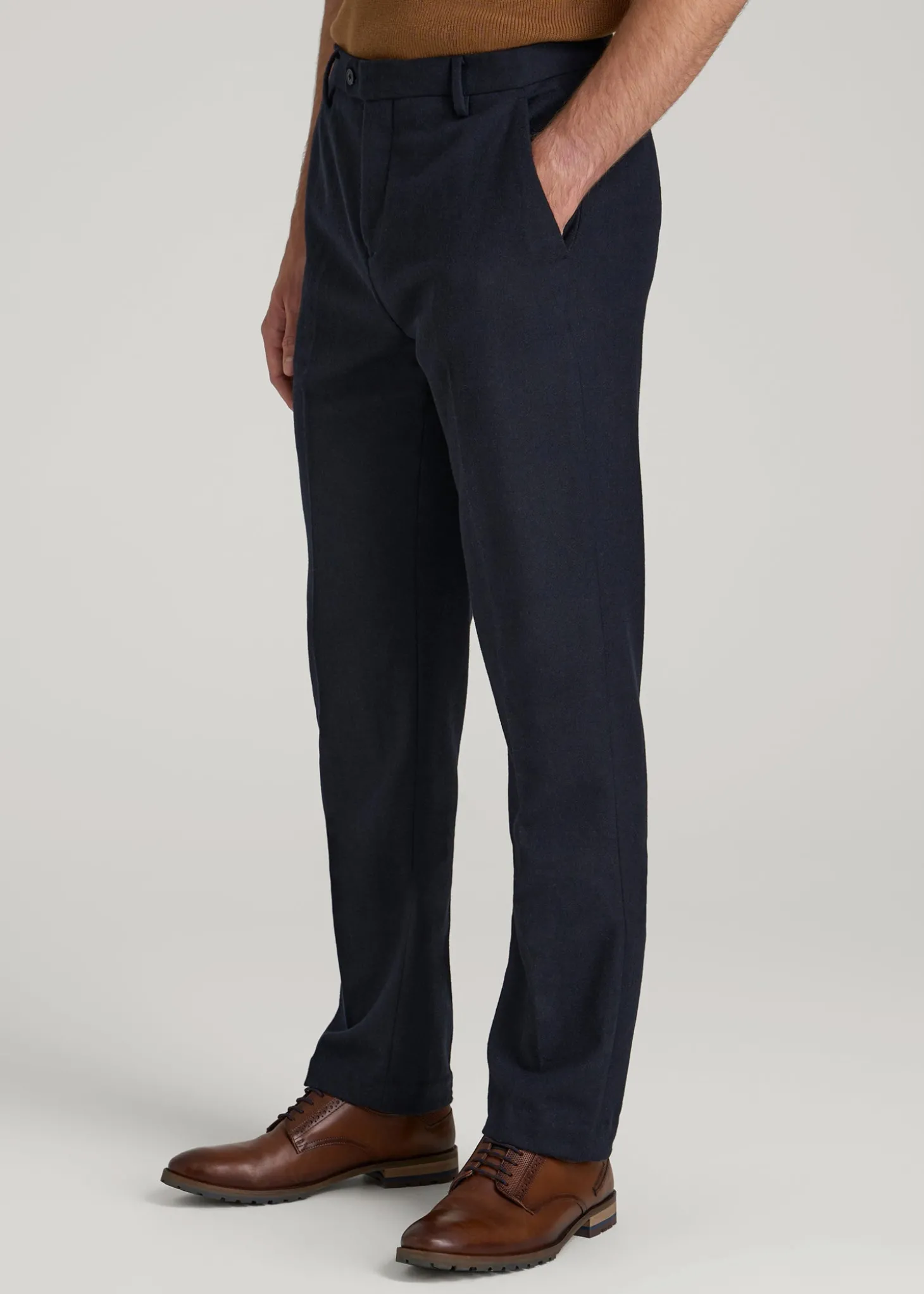 Wool Blend Dress Pants for Tall Men