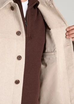 Wool Harrington Jacket for Tall Men