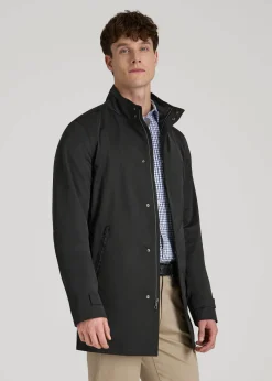 Zip Trench Coat for Tall Men