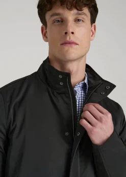 Zip Trench Coat for Tall Men